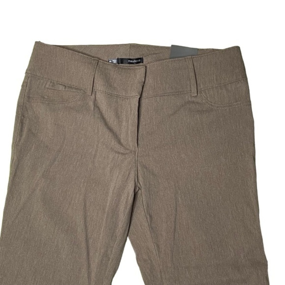 Maurices Smart Trouser Capri Pants Taupe Business Career Casual Dress Size 5 6 - Picture 3 of 16
